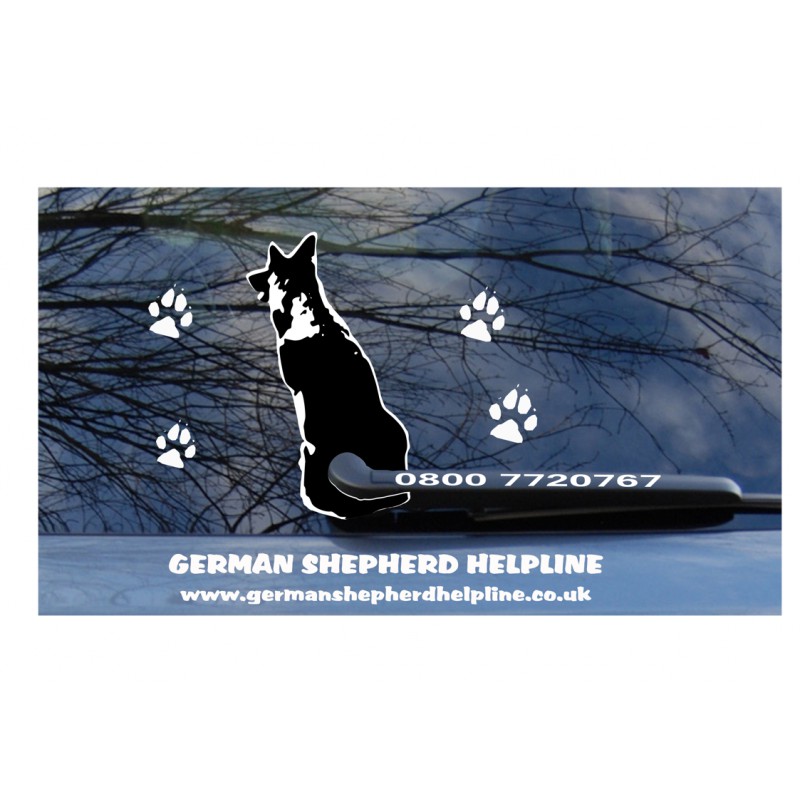 wagging-dog-car-vinyl- black and white 1